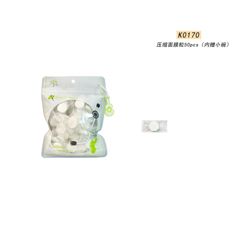 K0170 - cápsulas de máscara comprimida 50pcs (tazón pequeño en el interior)