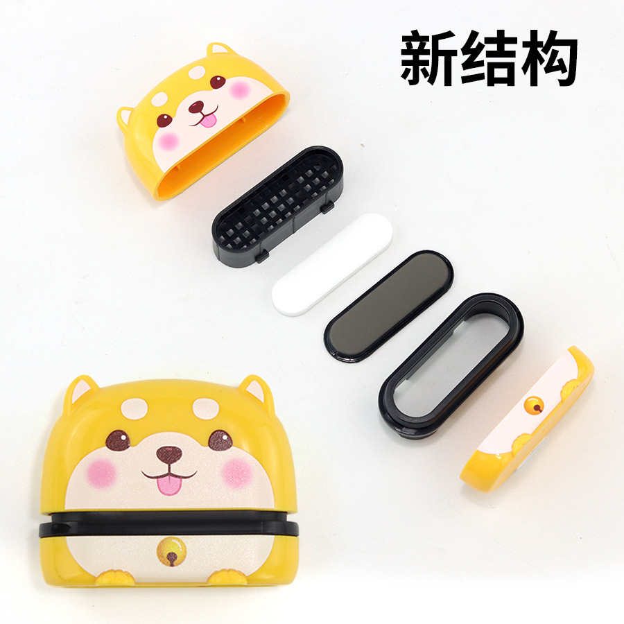 Sello infantil de dibujos animados con tinta fotosensible, diseño de animales, ideal para ropa o material escolar, venta al por mayor