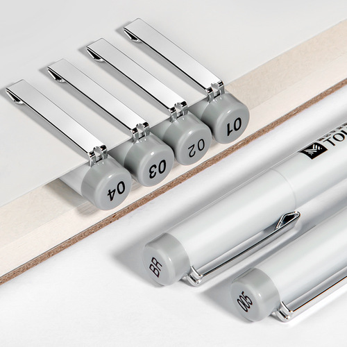 Set of G pen black waterproof single-tip drawing pens for students and art, Touchmark fine liner pen