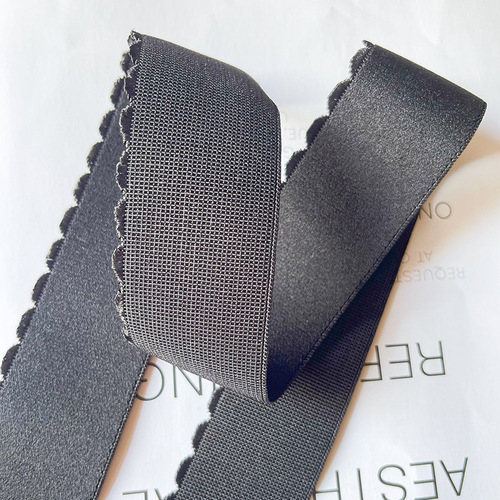 High elastic crescent lace elastic band, tooth edge skin-fitting underwear suede elastic band, tooth edge elastic band accessories