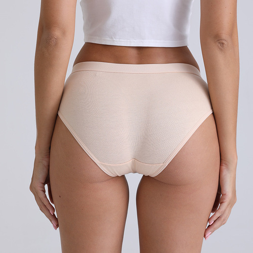 Japanese girls' underwear, pure cotton, beautiful buttocks, mid-waist, junior high school briefs, top, cotton crotch, arm lift, lazada