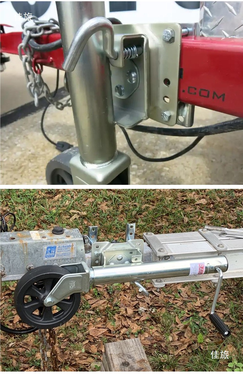 Manufacturer American-Style Load Capacity 1500 Lbs 8inch Trailer Guide Wheel Rv Yacht 0kg Top Hand Crank Bracket