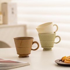 日本式陶磁コーヒーカップコーヒーカップレトロなカップルカップ家庭用シンプルなクリエイティブコーヒーカップ