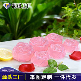 林蝶燕窝花型千日红手工皂玫瑰洗澡净爽鲜花手工精油皂现货批发