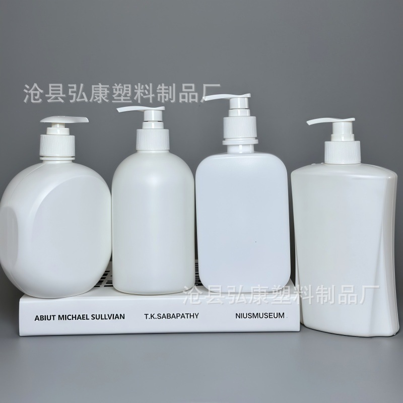 スポット 500 ミリリットル角型手指消毒剤ボトル 500 ミリリットル白プレス式ボディローション無洗浄ジェルプラスチックボトル|undefined