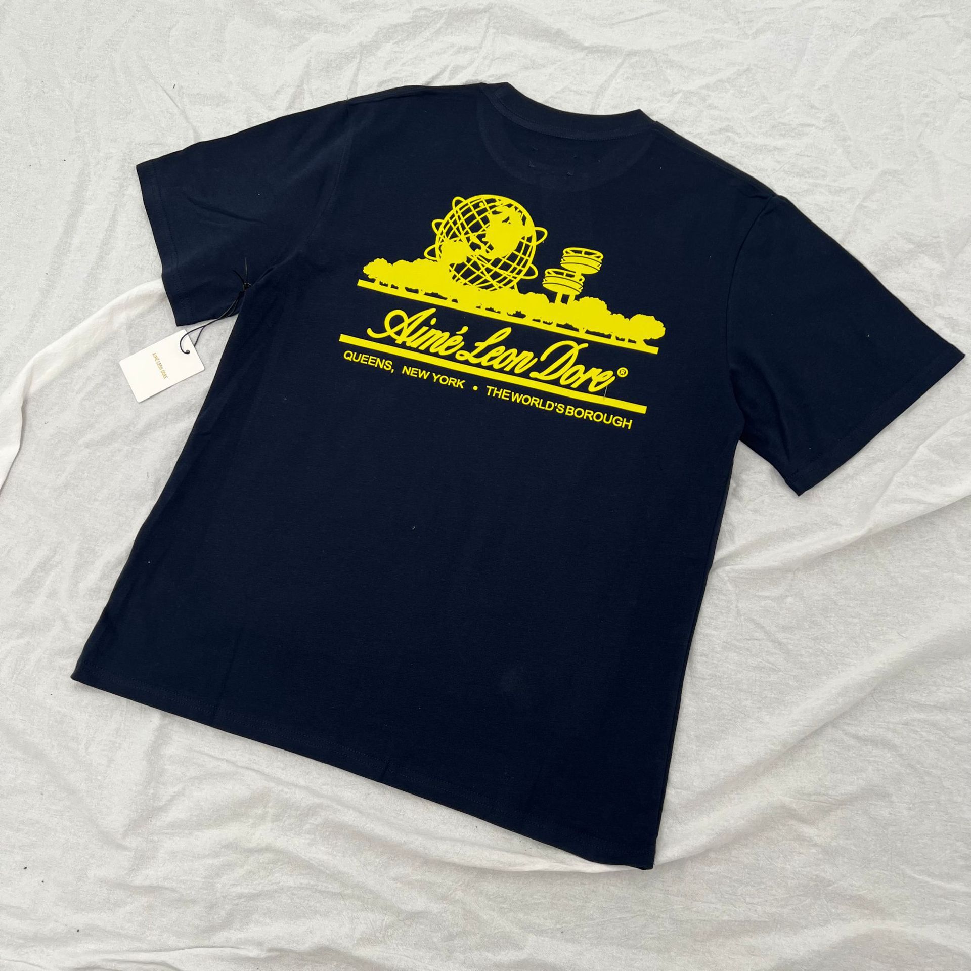 Aimé Leon Dore T-shirt Queens Unisphere Black