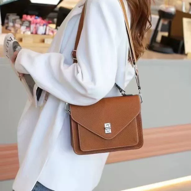 Phone bag, trend shoulder bag, genuine leather