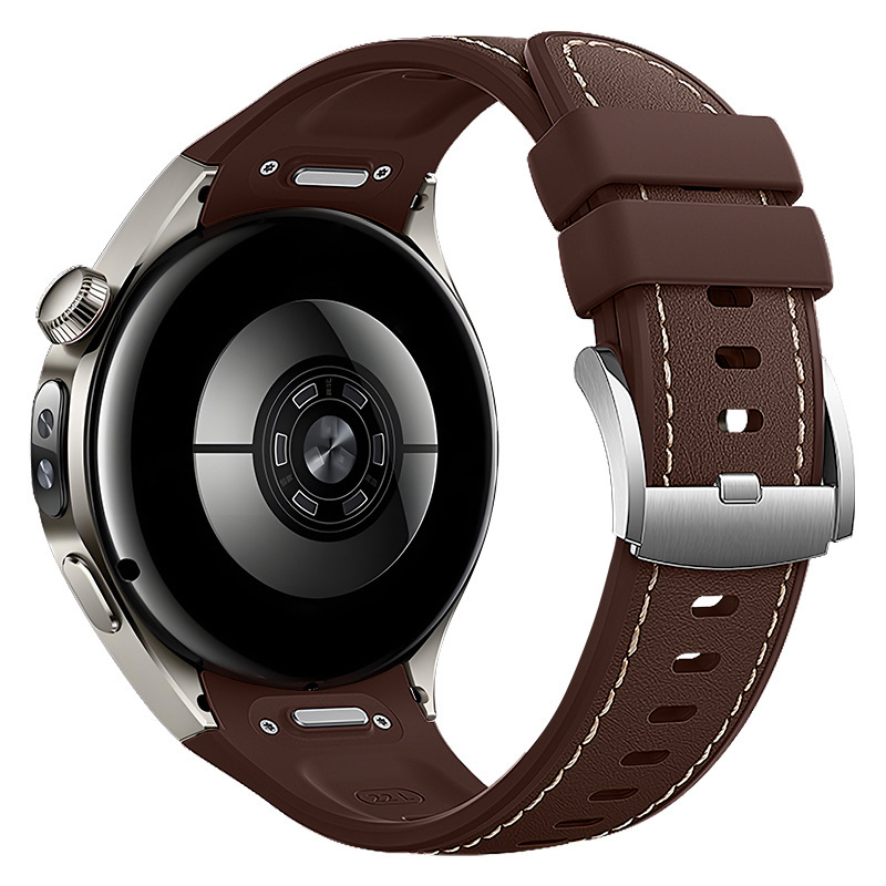 Huawei Watch5 ウォッチレザーシリコン複合ストラップに適しています。公式プレス式 watch5 ストラップと同じスタイルです。|undefined