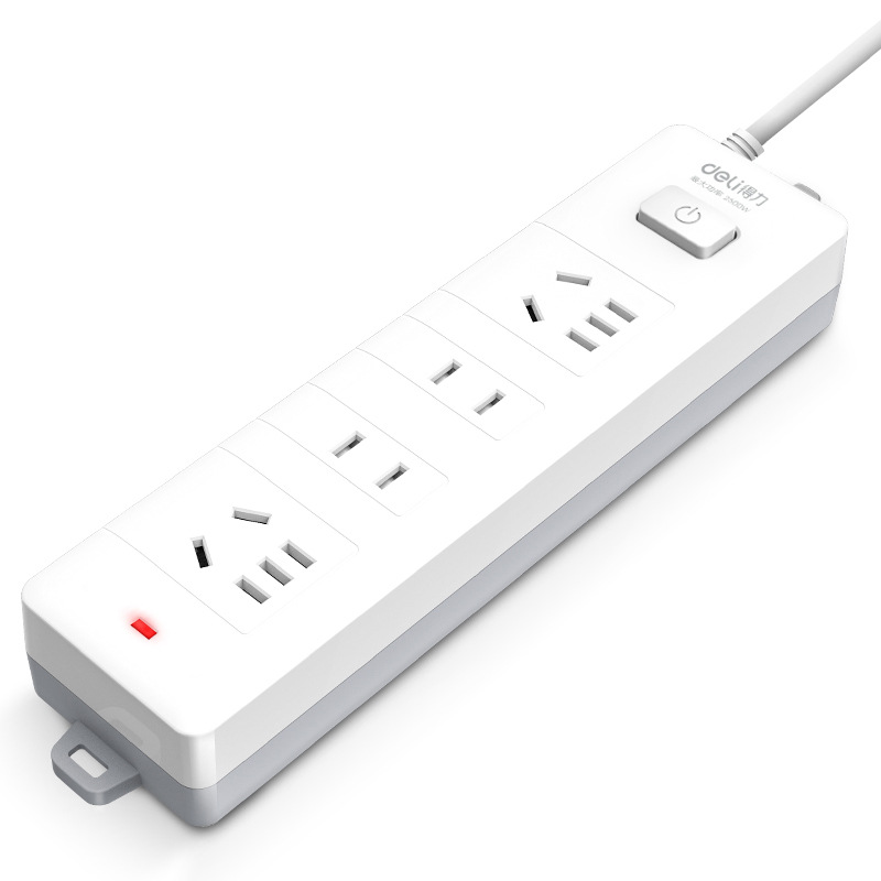 Deli 18251 18276 socket Oficina hogar enchufe multi-agujero terminal
