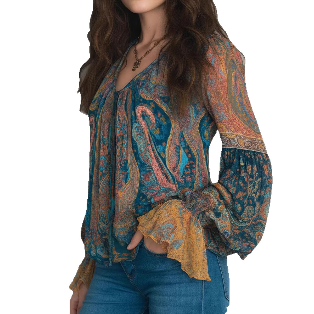 2026 Cross-Border European And American Independent Site Casual Vacation Bohemian Ethnic Style Printed_ecoleips.com
