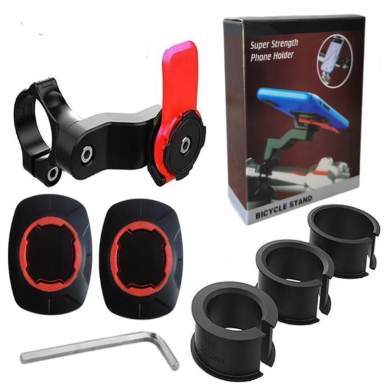 Simple Electric Vehicle Phone Holder, Motorcycle Navigation, Bicycle Riding, Delivery, 360-Degree Rotating, Adjustable