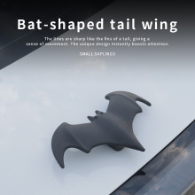 汽车用品尾翼改装迷你小尾翼通用免打孔装饰GT蝙蝠车顶小尾翼车贴