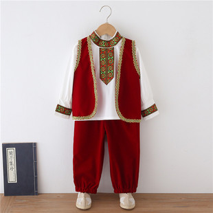 Minority clothing. Tong Chunqiu 56 costumes Miao Tujia Qiang Yi male. Tong Brothers costume