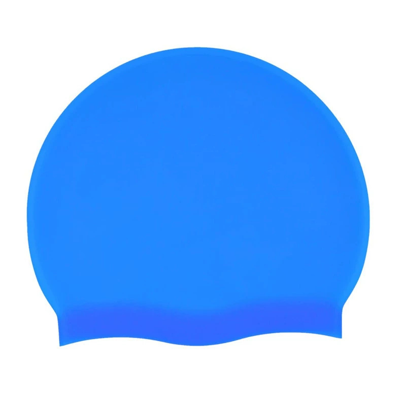 Sombrero de natación de silicona impermeable unisex cómodo moda grande sombrero de natación de entrenamiento para el cabello largo protector de orejas sin estrangulamiento impresión de seda