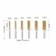 [Short] Cross-border wire brush 1/4 inch gun brush 304 stainless steel deburring polished hexagonal rod pipe brush