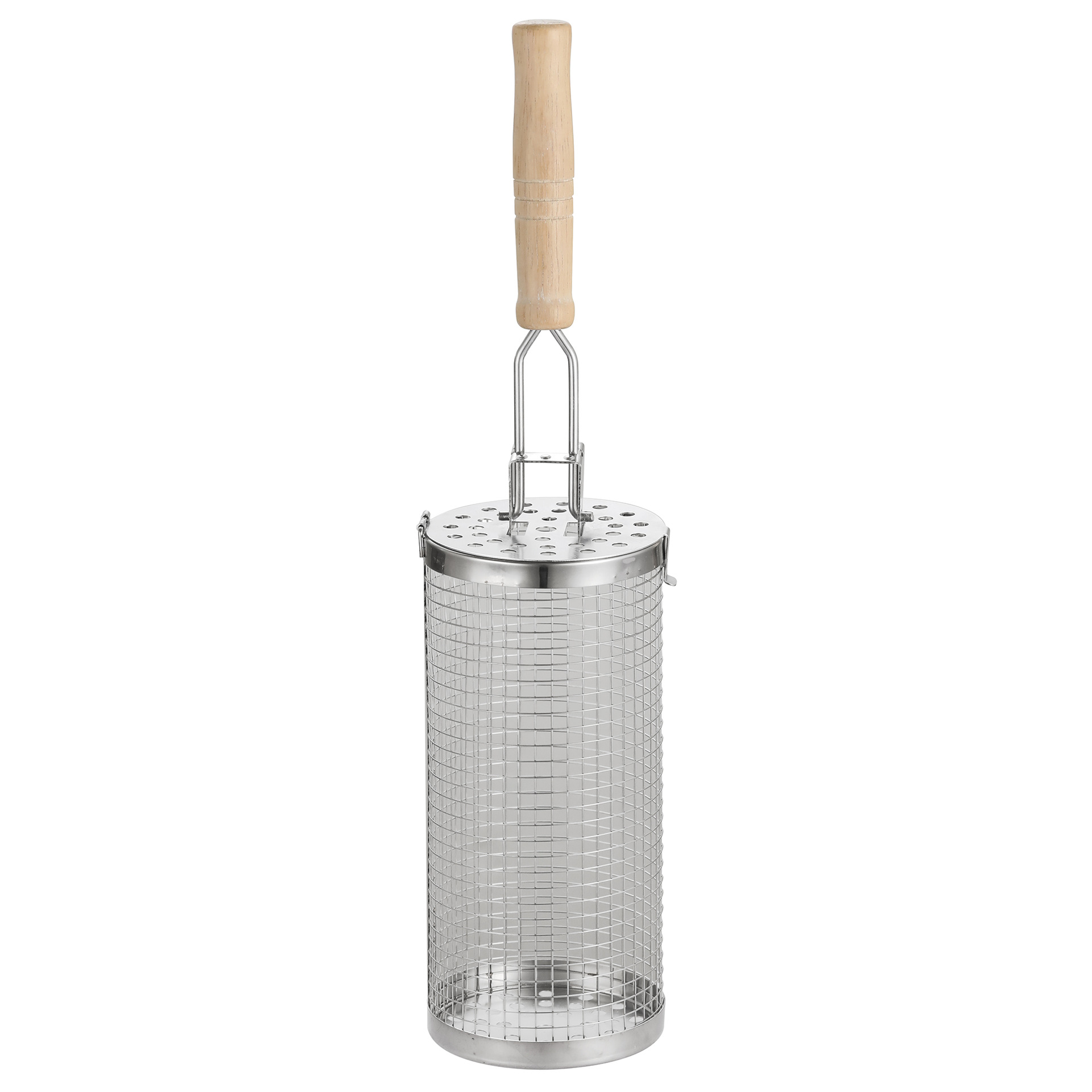 Cesta Giratoria para Barbacoa de Acero Inoxidable Portátil para Picnic