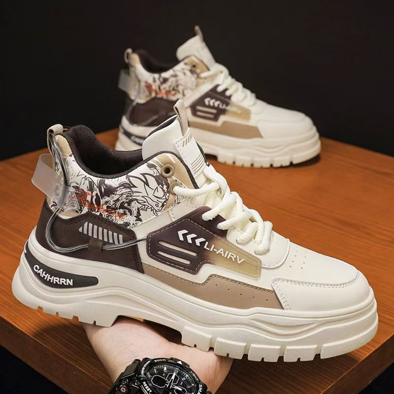 Botas Martin para hombres primavera 2026 nuevos zapatos de skate transpirables, casuales y versátiles, zapatos de moda de hombre de suela plana