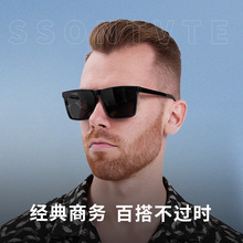 新款方框偏光太阳镜TR男士大码墨镜中单同款防紫外线多尺码太阳镜