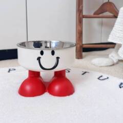 跨境新款宠物碗猫咪护颈高脚碗防打翻猫碗狗狗不锈钢食具狗碗批发