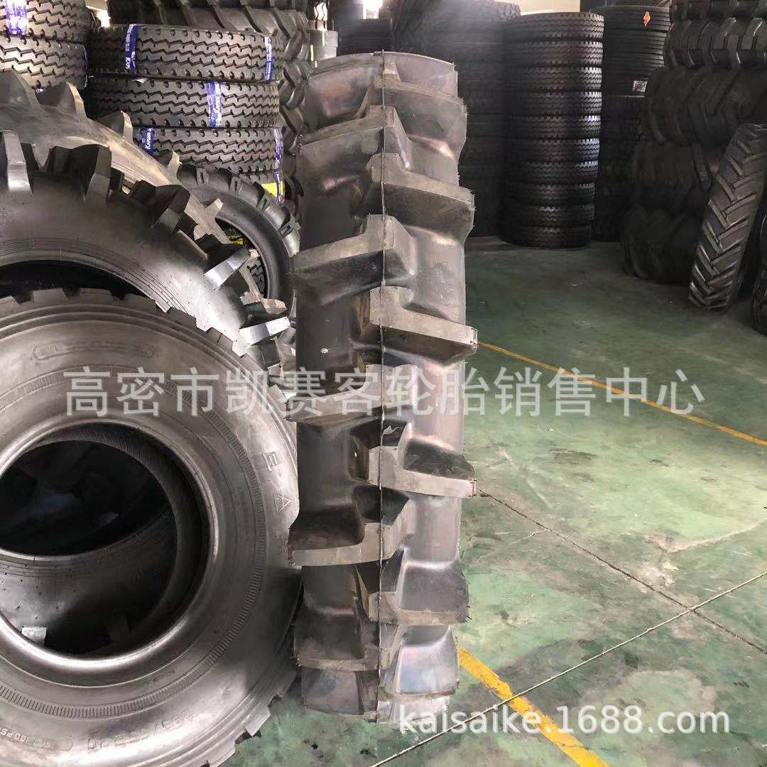 甲牌水田胎13.6-38人字水田高花轮胎 大型拖拉机轮胎14.9-30