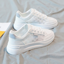 小白鞋女2025新款百搭网鞋女透气网面春夏季薄款休闲板鞋一件代发