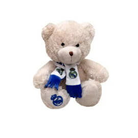 跨境新款Real Madrid Scarf Teddy Bear 围巾泰迪熊毛绒玩偶公仔