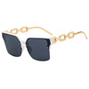 Chain, retro sunglasses, glasses, cat's eye, European style