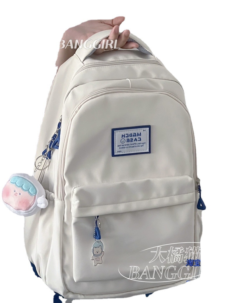Mochila de los hombres simples ins mochila femenina de gran capacidad estudiante de la escuela secundaria estudiante de escuela secundaria mochila femenina al por mayor