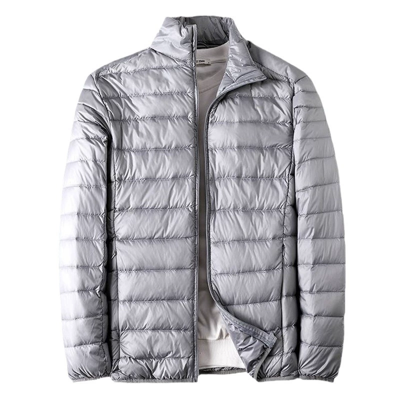 Мужская утепленная куртка из хлопка с воротником-стойкой, больших размеров, однотонная, для осени и зимы, универсальная, деловой стиль, зимний вариант.