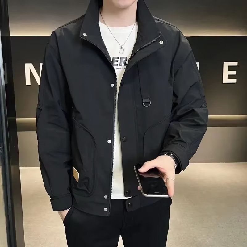 Nueva marca de moda de primavera y otoño de 2024, chaqueta de herramientas suelta y hermosa de todo fósforo, chaqueta de hombre, chaqueta de pareja