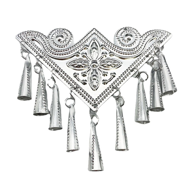 Ethnic minority Miao accessories clothing accessories wholesale aluminum triangle tassel clothing accessories factory direct supply