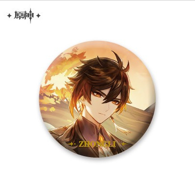 スポット正規品原神テーマ/縦絵シリーズ缶バッジバーピースカラー紙ペンダント人形|undefined