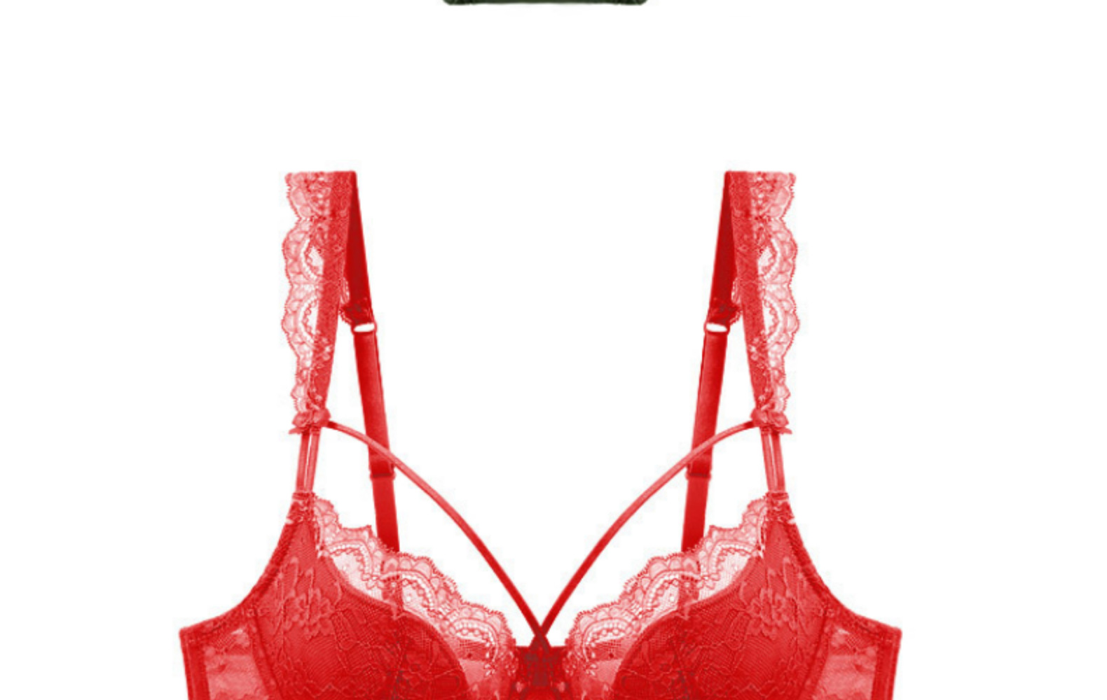 Women's Lace Bra And Briefs Set Comfortable Cotton For Large Bust_voghion.com