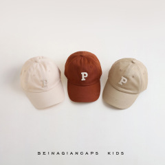 兒童帽子春秋款韓系遮陽鴨舌帽2023男女兒童夏季薄款洋氣防曬帽潮