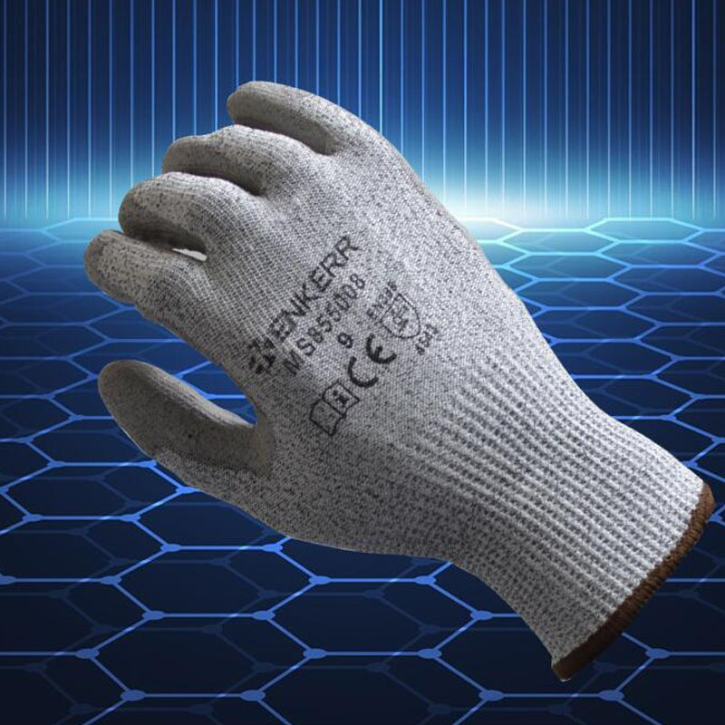 赢克尔/ENKERR MS855008 PU涂层5级防割手套防刮耐磨透气耐油