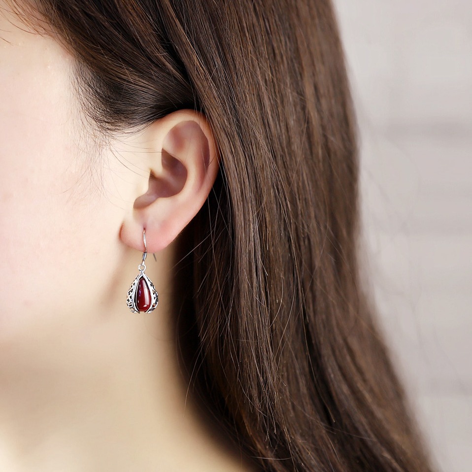 人品银品 Fashionable earrings handmade, silver 925 sample