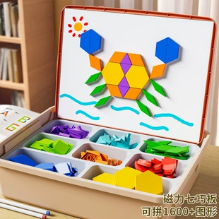 Магнитный танграм из геометрических фигур 3–6 лет