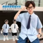 夏季新款水洗男孩棉衬衣