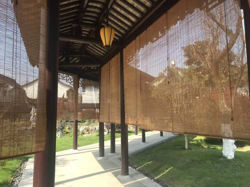 Can order mildew-proof waterproof painted bamboo roller curtain balcony shading bamboo curtain bamboo curtain pavilion bamboo curtain outdoor household new product