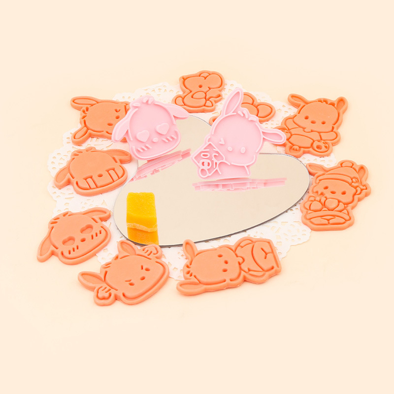 Paca perro 3D troquel de galletas de prensa PochaccoPC perro bricolaje horneado de dibujos animados hogar fondant abrasivo