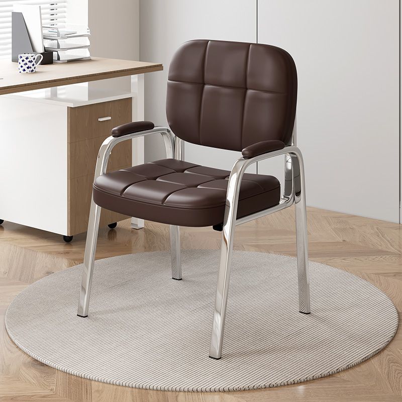 Office Chair for Long Sitting, Mahjong Chair, Four-Legged Chair, Simple Conference Chair, Office Chair, Comfortable Backrest Chair, Reception Chair
