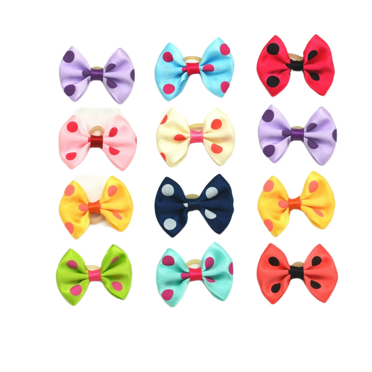 Прямые продажи с фабрики серия горошек головной убор для домашних животных цветочный бант резинка головной убор для домашних животных галстук-бабочка в наличии