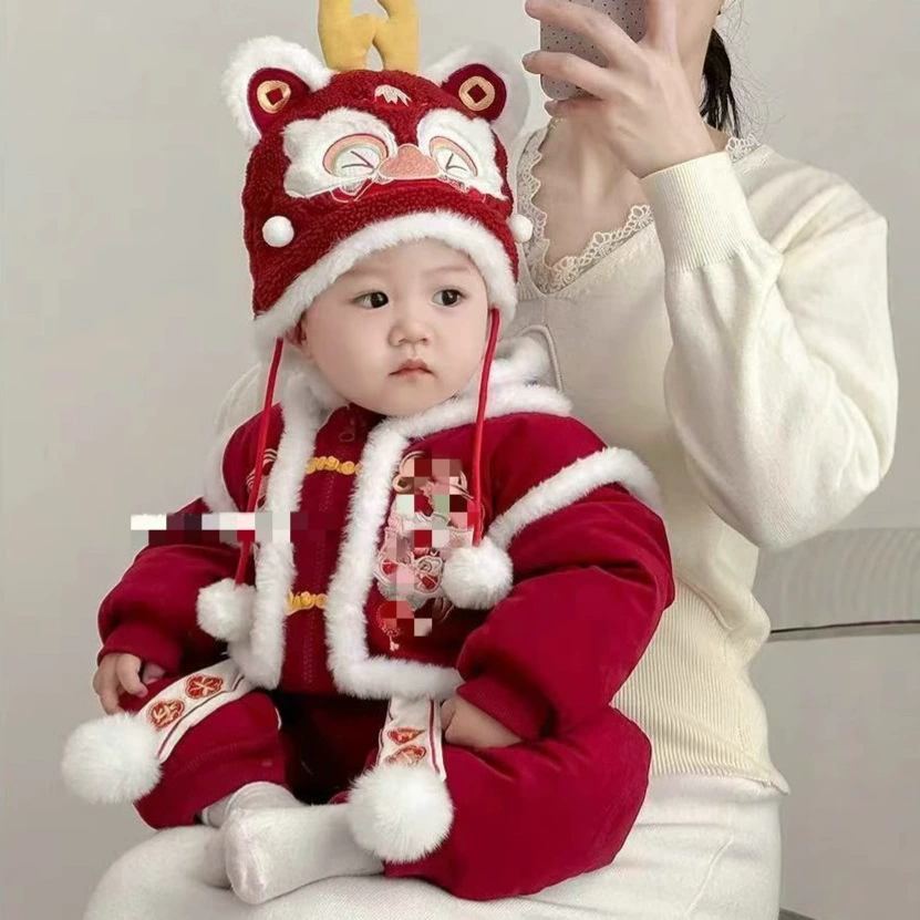 Детское зимнее платье, праздничная одежда для мальчиков и девочек