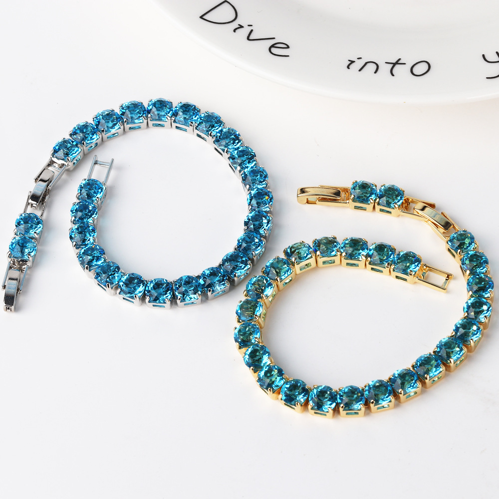 Women's Gender Copper Simple Style Classic Style Inlay Solid Color Bracelets