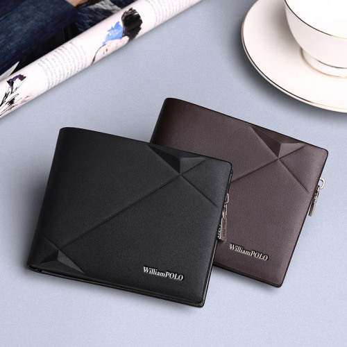 Emperor Paul wallet men's short wallet first layer cowhide men's wallet genuine leather short wallet with gift box