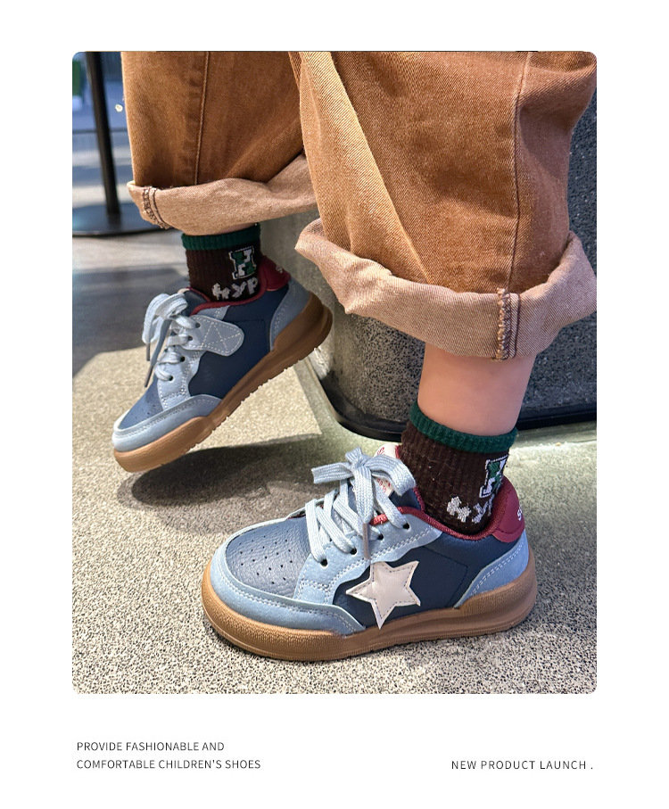Kinderbrett 2024 Herbstmode Star Baby Mädchen Casual Weiche Sohle Anti Slip Jungen Sportschuhe_voghion.com