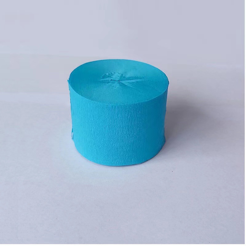 4.5cm*10m彩色皱纹纸卷拉花彩带婚庆婚礼生日圣诞派对背景墙布置|undefined