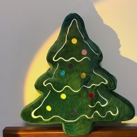 Plush Doll Small Tree Pillow Bedroom Green Cushion Christmas Doll