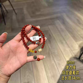 南红玛瑙复古手串手链轻奢小众设计感高级感气质百搭手饰747