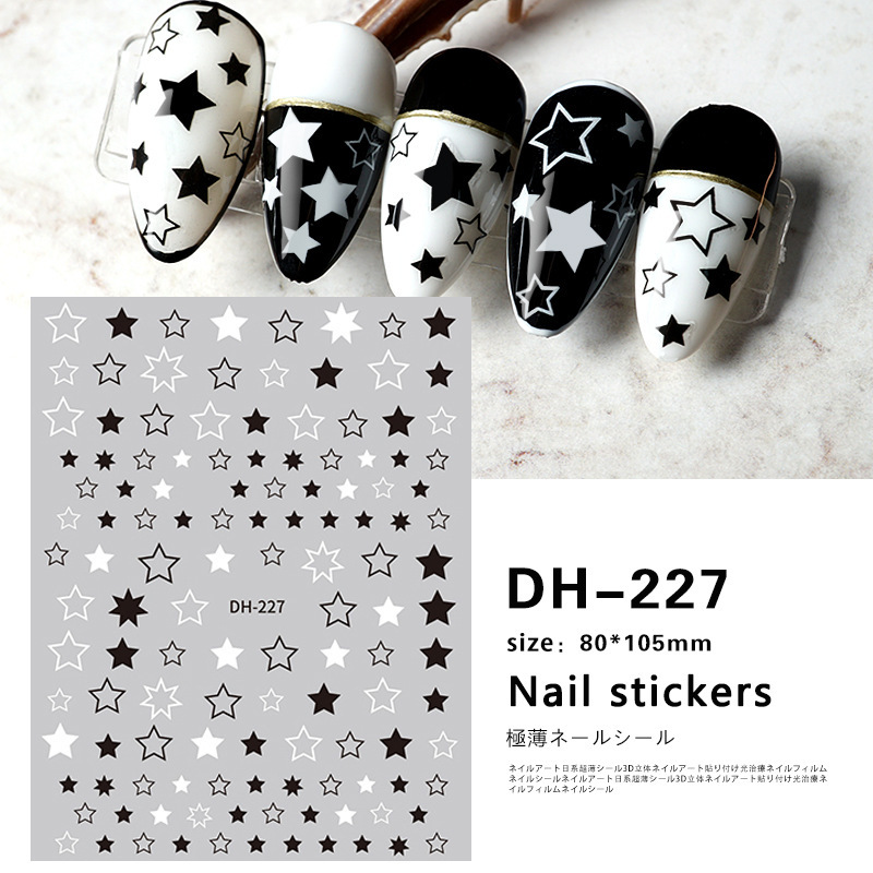 Redanco new 3D net red explosions diy pattern nail art stickers with adhesive nail decals wholesale DH-227 Redanco new 3D net red explosions diy pattern nail art stickers with adhesive nail decals wholesale DH-227